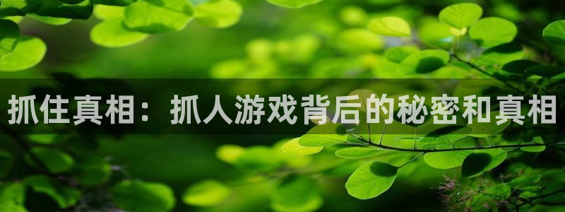 欧陆娱乐登录入口官网最新版下载方式：抓住真相：抓人游戏背后的